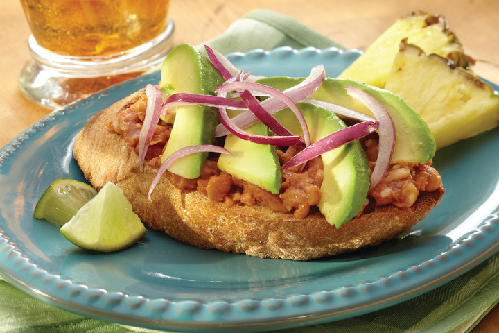 Avocado Bean Sandwiches