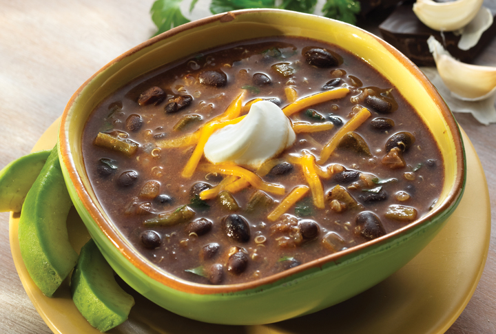 Black Bean Poblano Mole Stew