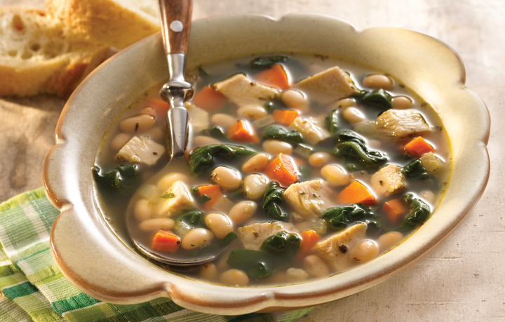Florentine White Bean & Turkey Soup