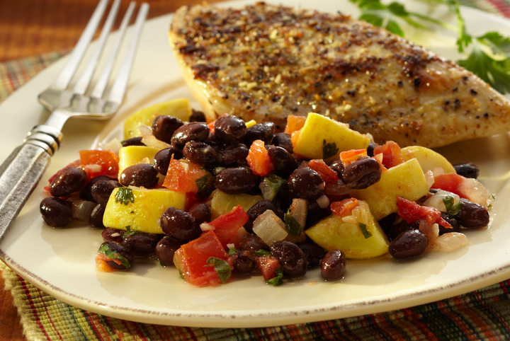 Yellow Squash and Bean Sauté