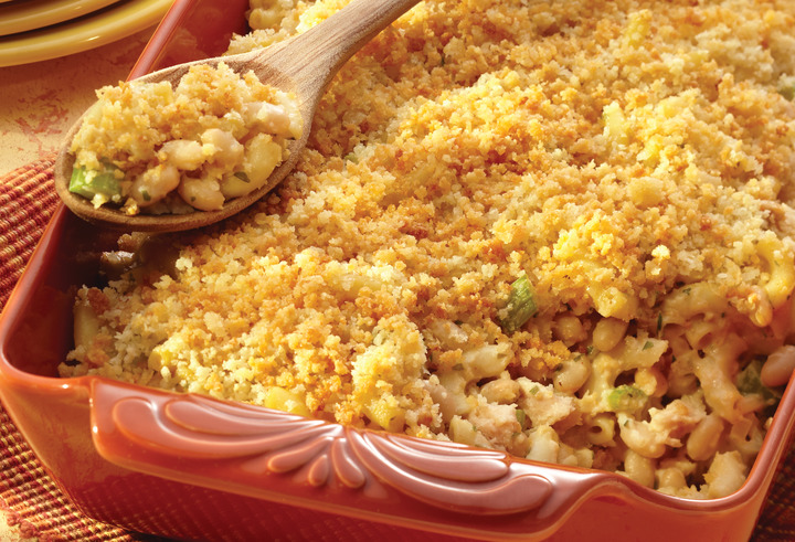 Tuna, Pasta, and White Bean Casserole