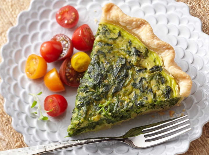 Spinach Cannellini Quiche