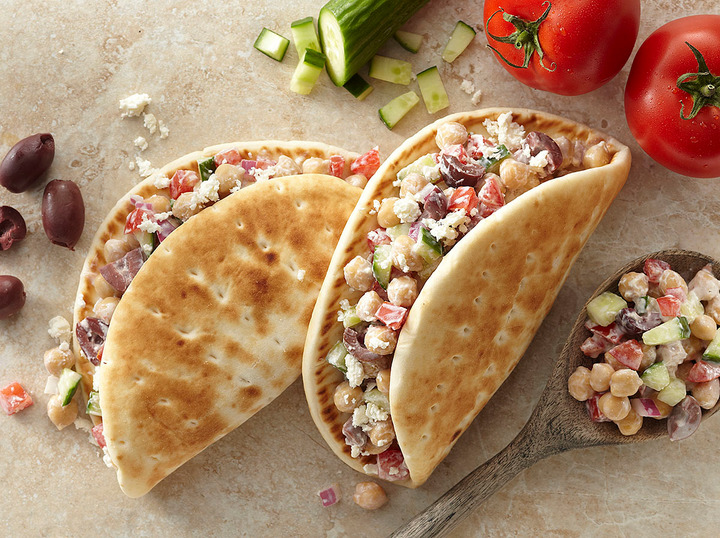 Greek Garbanzo Pitas
