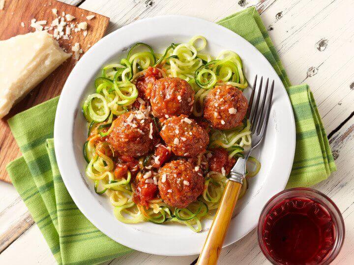 Bean “Meatballs” and Zucchini Noodles