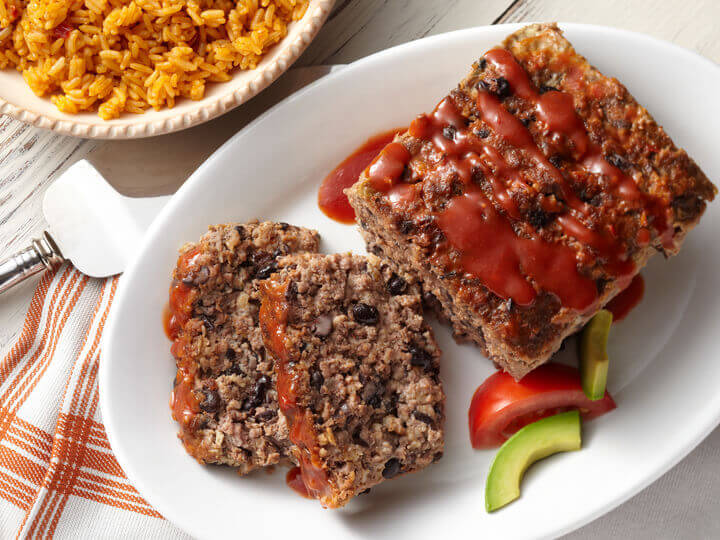 Black Bean and Beef Meatloaf