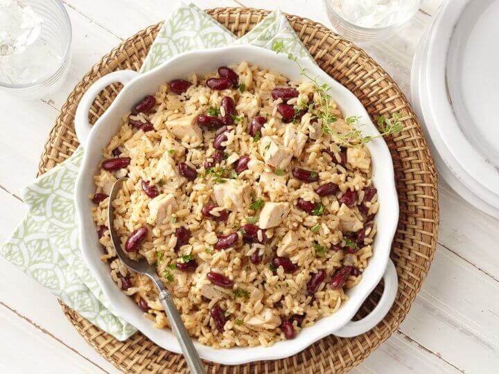 Coconut Rice and Beans with Chicken