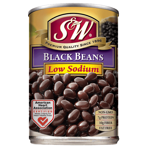 S&W® Black Beans, Low Sodium