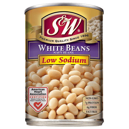 S&W® White Beans, Low Sodium